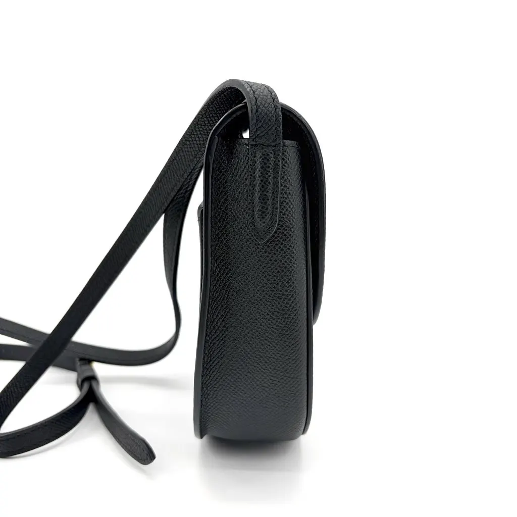 Celine Small Trotter Shoulder Bag Black Black Leather Good - Box View