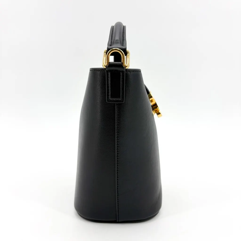 Celine Small Bucket Trionf Shiny Calfskin Black Black Leather Very good - Box View