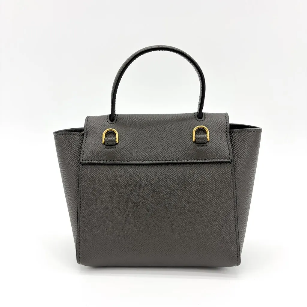 Celine Pico Belt Bag Grained Calfskin Grey MultiColor Leather Very good - Inside View