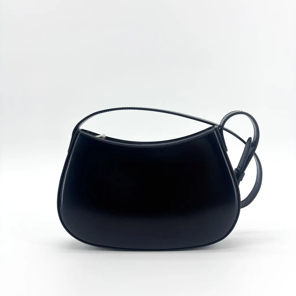 Celine Ava Triomphe Bag Shiny Calfskin Black Black Leather Very good - Inside View