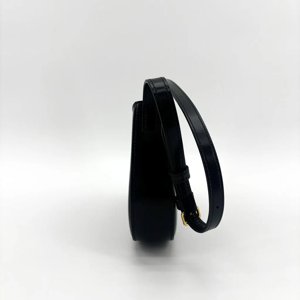 Celine Ava Triomphe Bag Shiny Calfskin Black Black Leather Very good - Box View