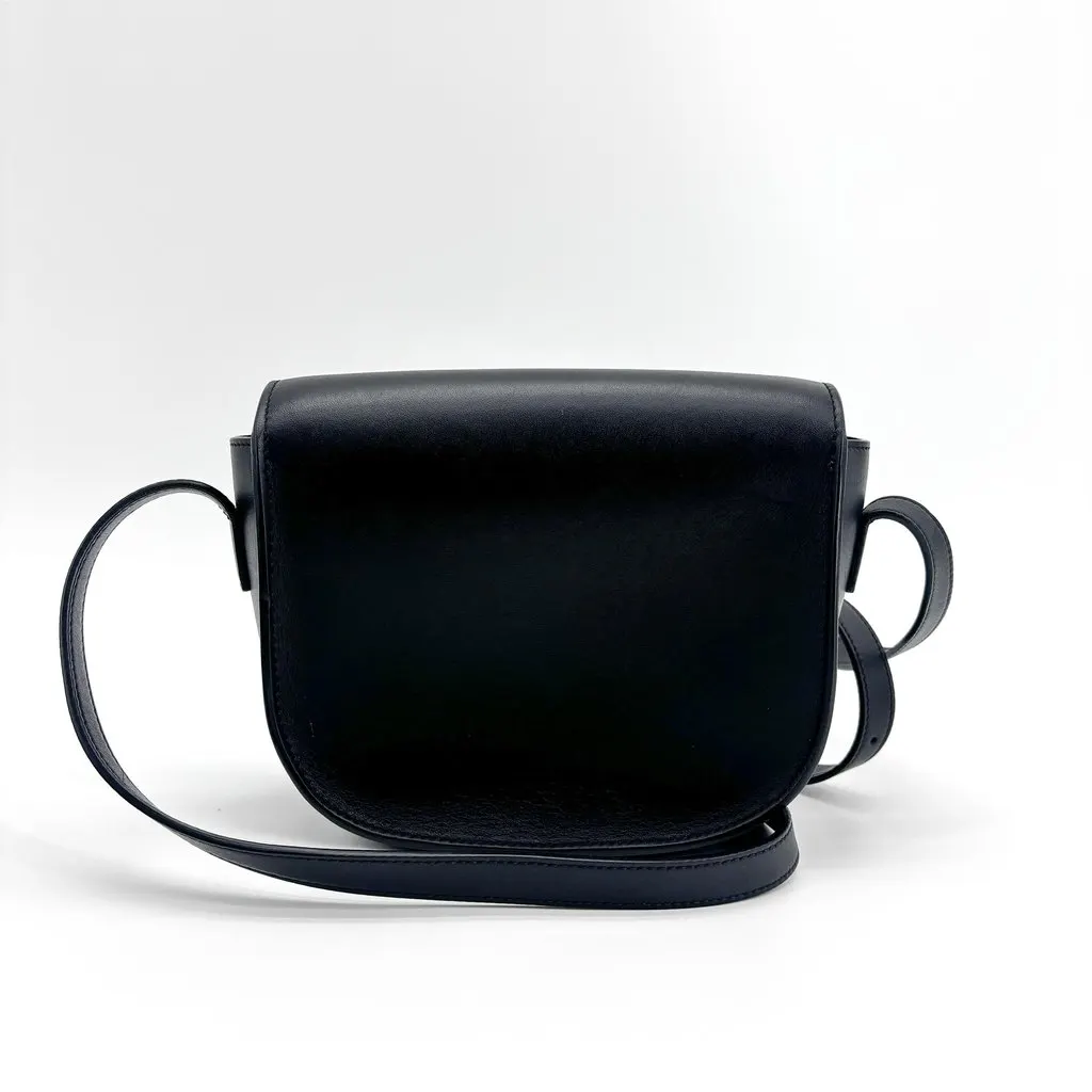 Celine Cuir Triomphe Folco Bag Black Black Leather Very good - Inside View