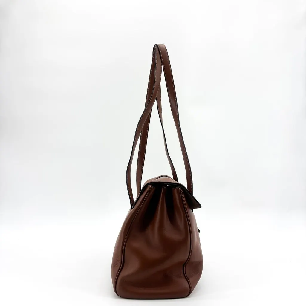 Celine Medium Soft 16 Bag in Tan Brown Leather Good - Box View