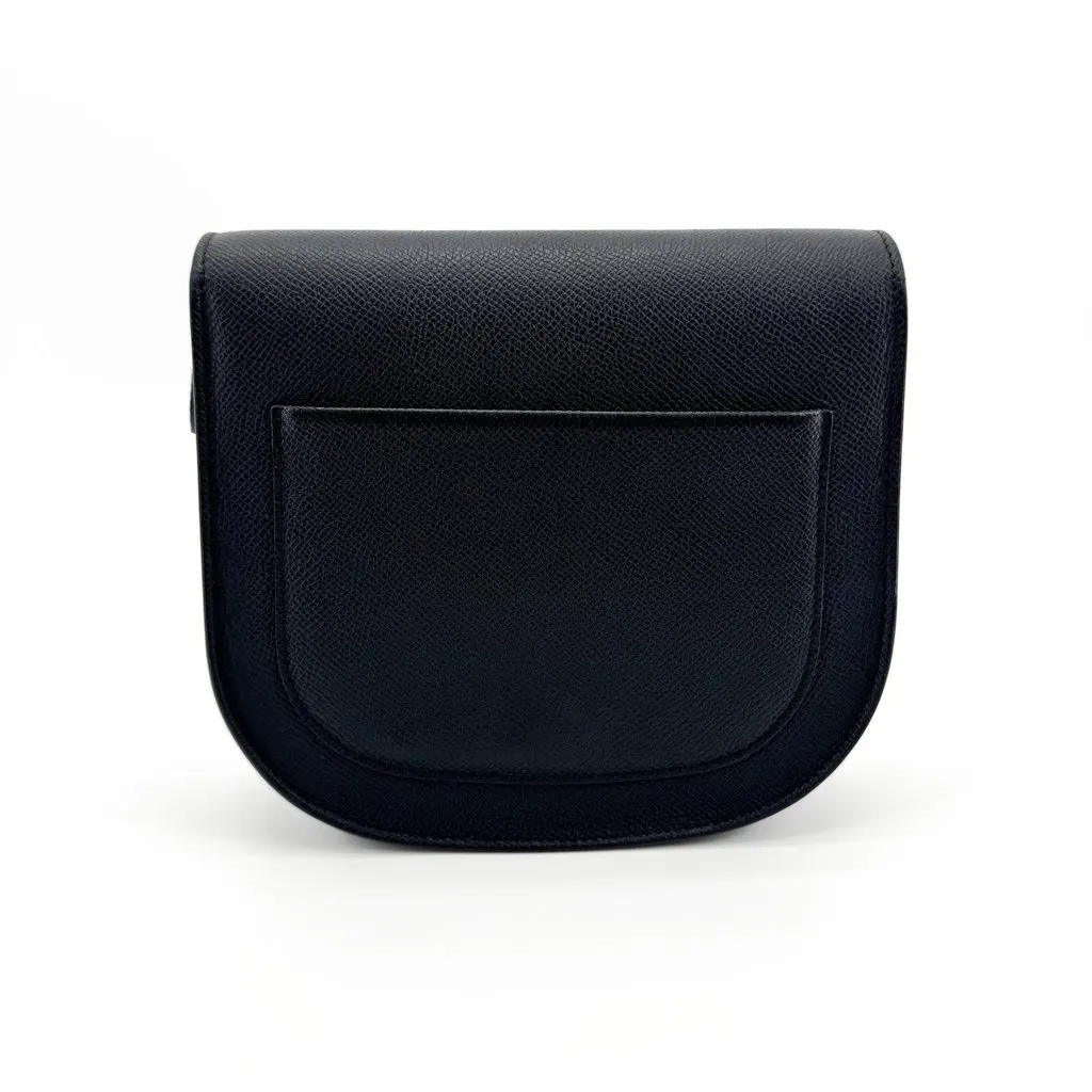 Celine Small Trotteur Bag Grained Calfskin Black Gold Hardware Black Leather Very good - Inside View