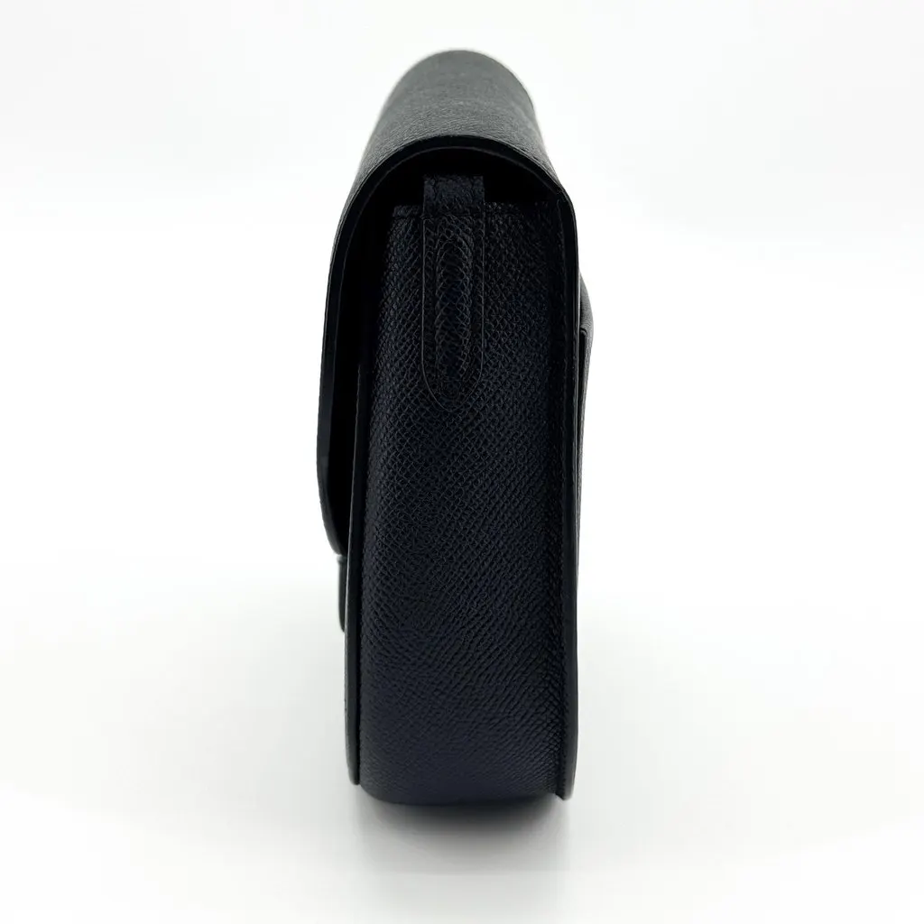 Celine Small Trotteur Bag Grained Calfskin Black Gold Hardware Black Leather Very good - Box View