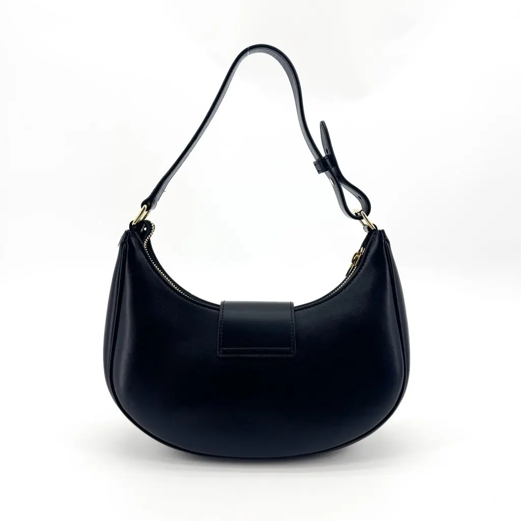 Celine Ava Triomphe Bag in Shiny Calfskin Black Black Leather Very good - Inside View