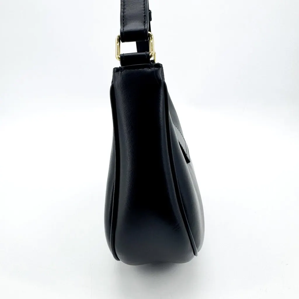 Celine Ava Triomphe Bag in Shiny Calfskin Black Black Leather Very good - Model View