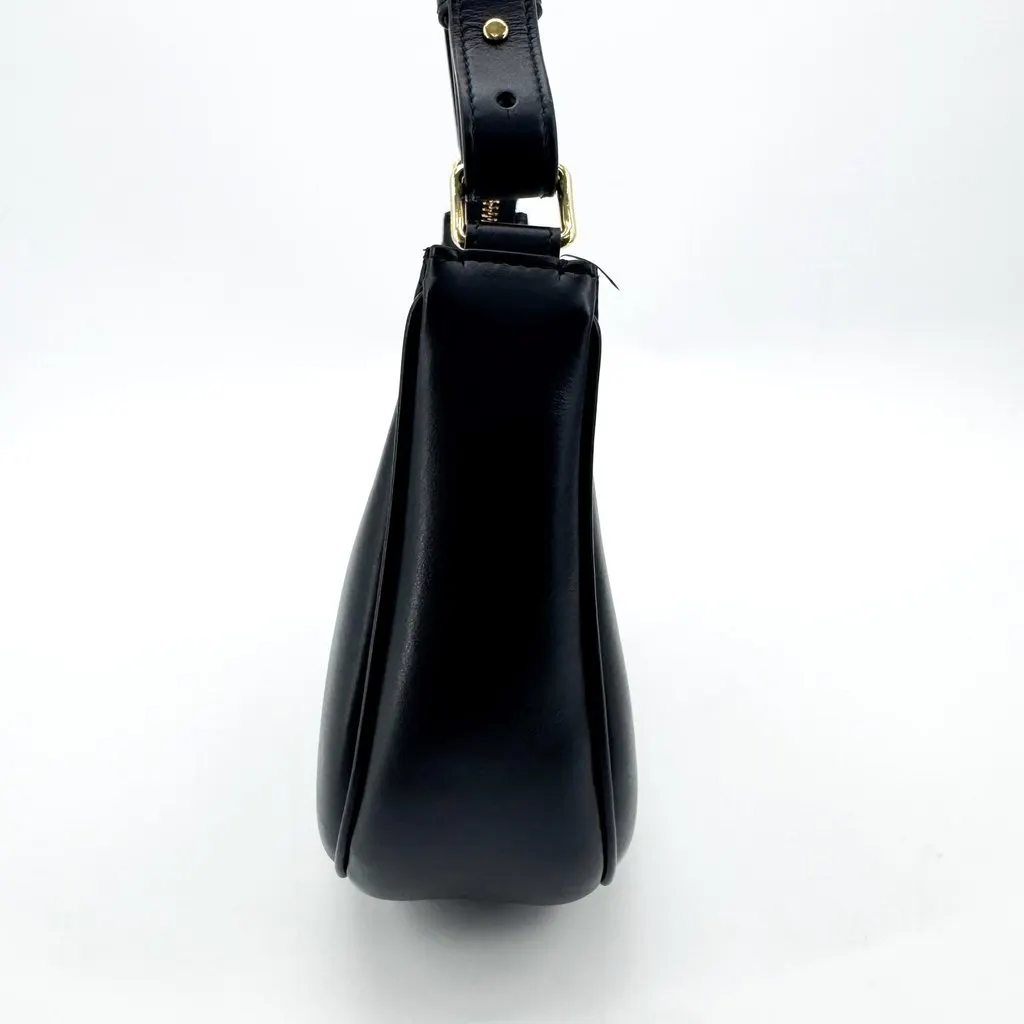 Celine Ava Triomphe Bag in Shiny Calfskin Black Black Leather Very good - Box View