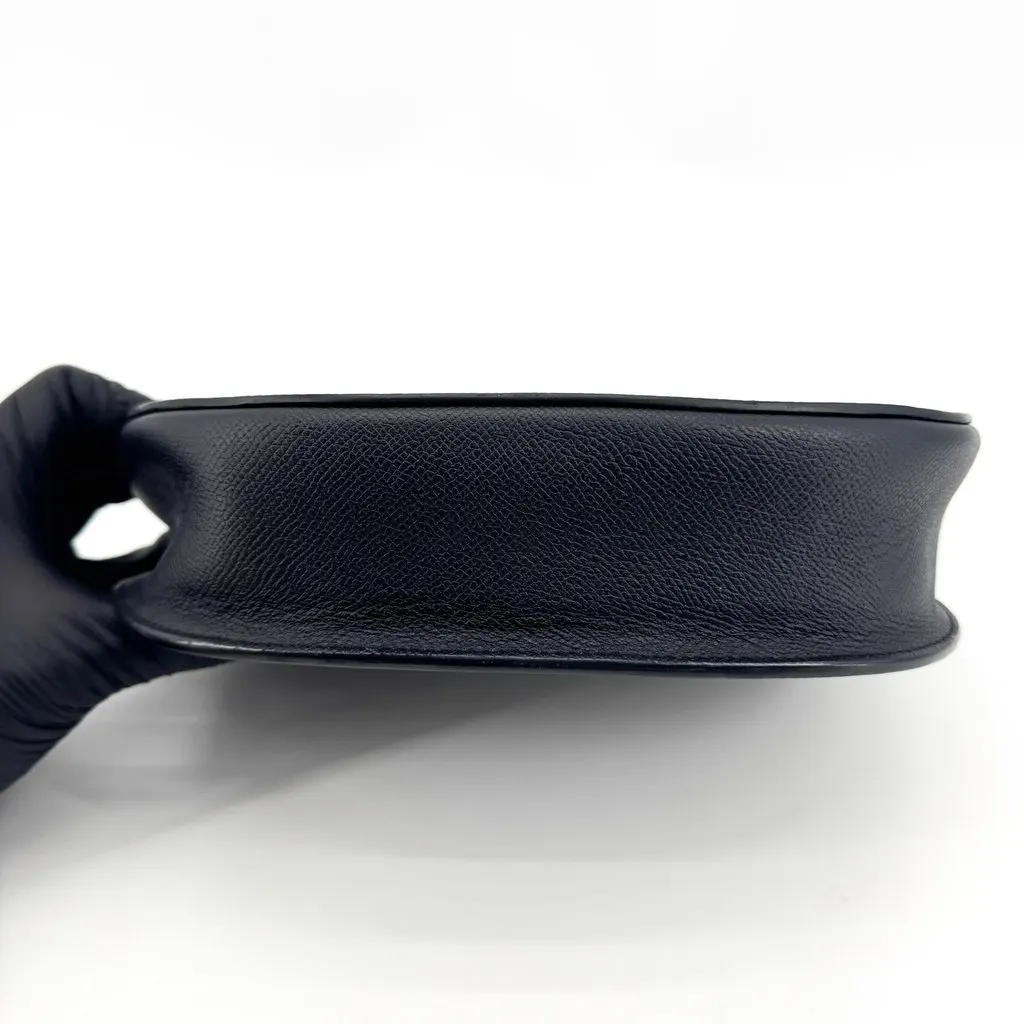 Celine Small Trotteur Shoulder Bag Navy Grained Calfskin Navy Leather Very good - Box View