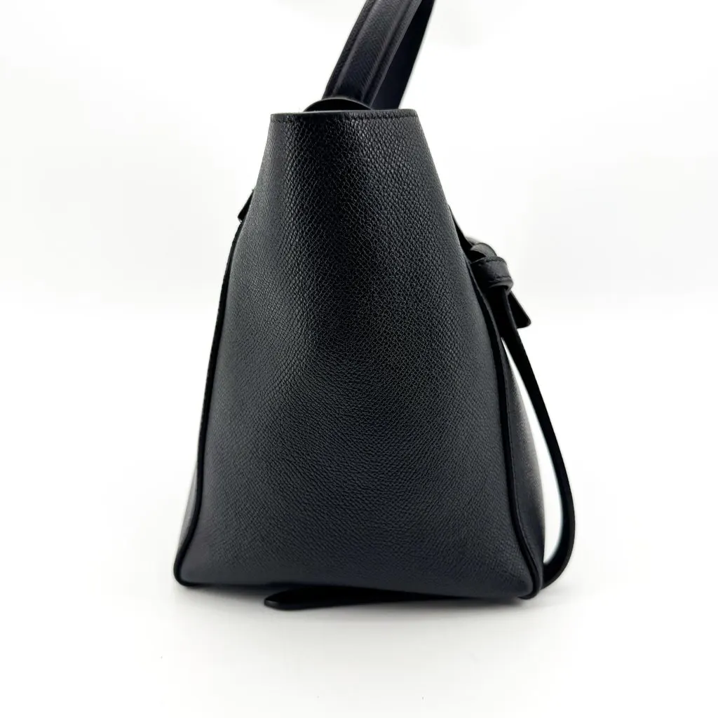 Celine Nano Belt Bag in Grained Calfskin Black Black Leather Good - Box View