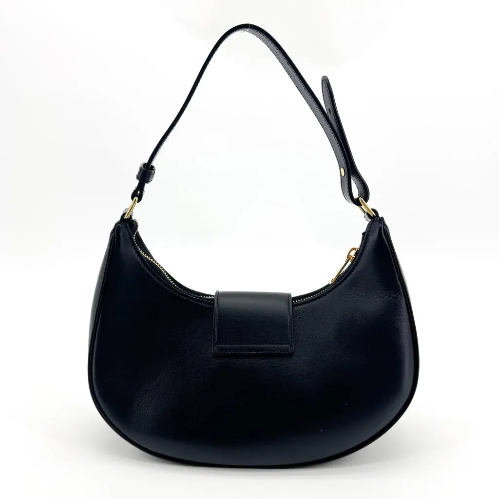Celine Ava Triomphe Bag in Shiny Calfskin Black Black Leather Very good - Inside View