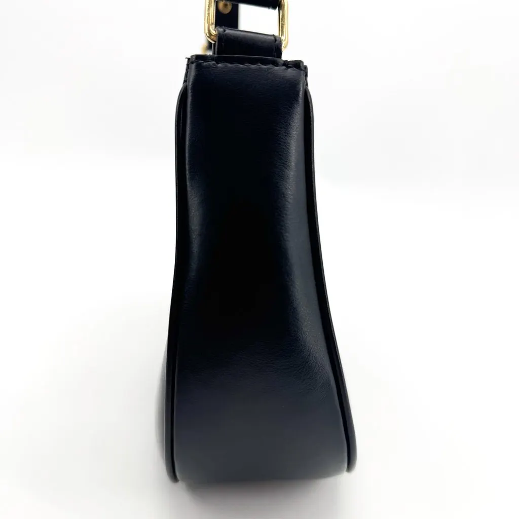 Celine Ava Triomphe Bag in Shiny Calfskin Black Black Leather Very good - Box View