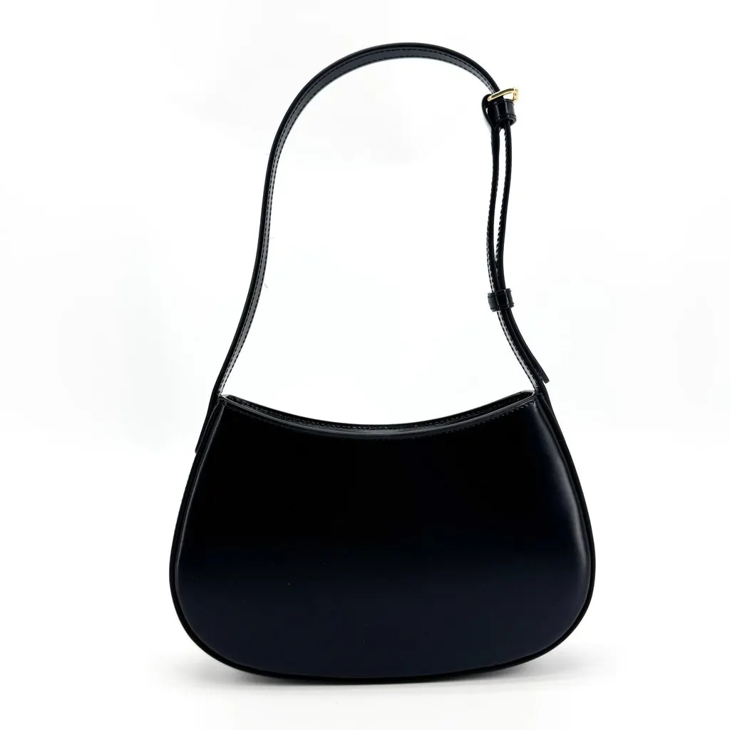 Celine Ava Triomphe Bag in Smooth Calfskin Black Black Leather Very good - Inside View