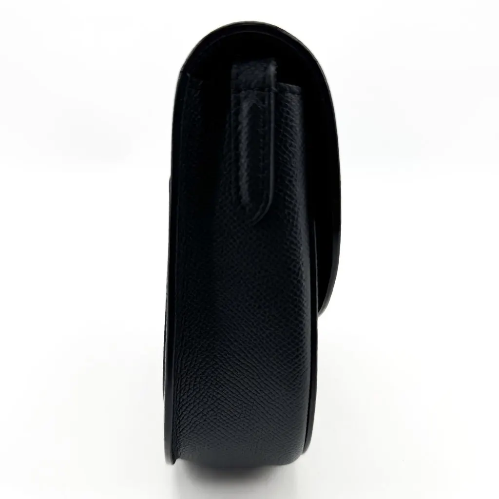 Celine Small Trotteur Shoulder Bag Grained Calfskin Black Gold Black Leather Good - Box View