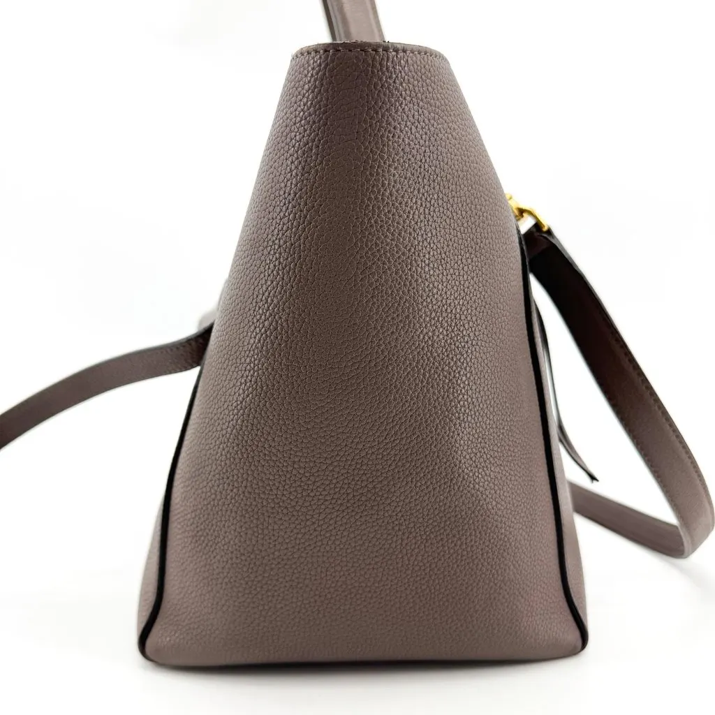 Celine Micro Belt Bag Souris Grained Calfskin Brown Leather Good - Inside View