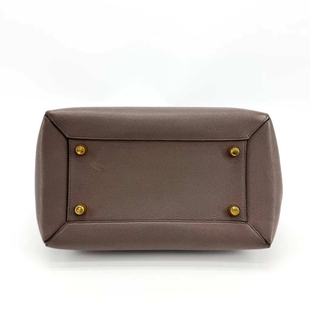 Celine Micro Belt Bag Souris Grained Calfskin Brown Leather Good - Box View