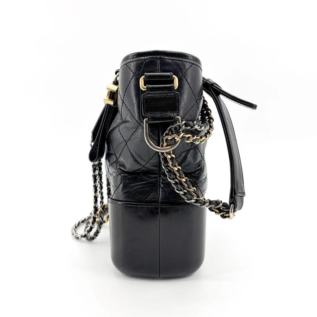 Chanel Gabriel Hobo Bag Medium Black MultiColor Leather Very good - Inside View