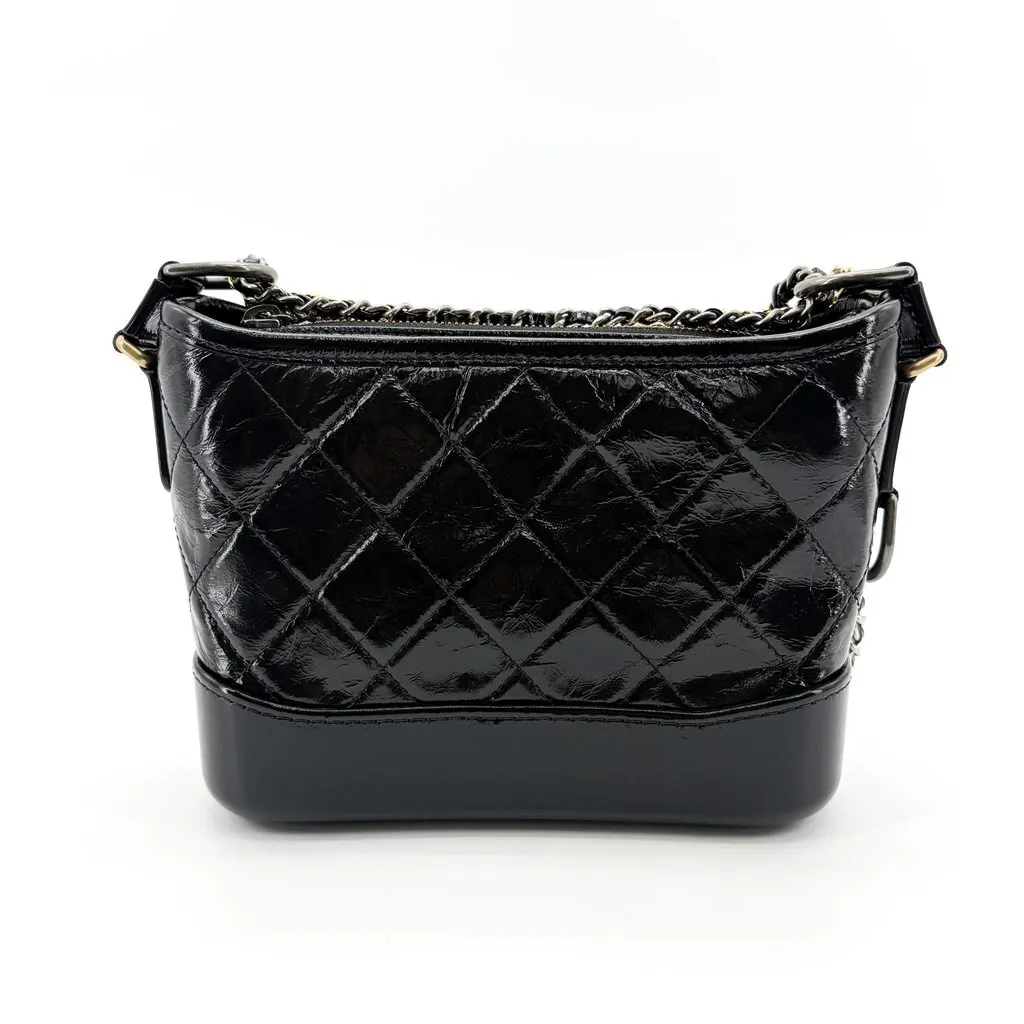 Chanel Small Gabriel Hobo Bag Black Black Leather Very good - Inside View