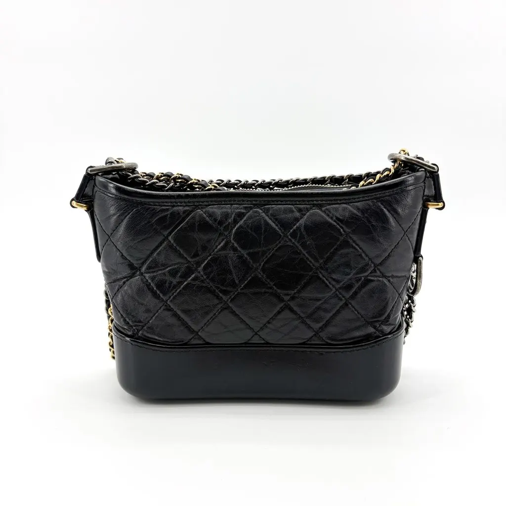 Chanel Gabriel Small Hobo Bag Black Black Leather Very good - Inside View