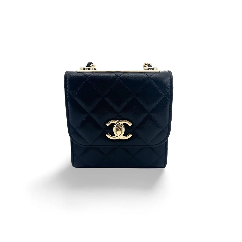 Chanel تريندي سي بي ميني شوبنغ باغ مع شاين في بلاك