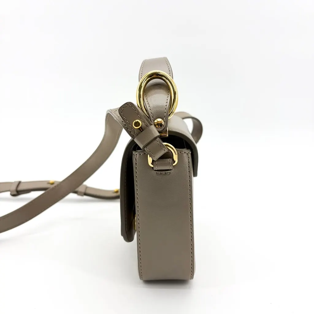 Chloé C Mini Bag Moti Grey Gold Leather Good - Inside View