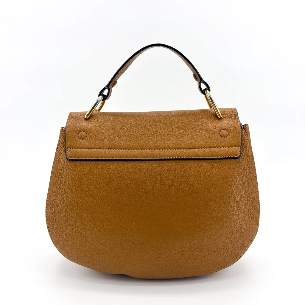 Chloé Drew Bijou Shoulder Bag Medium Brown Brown Leather Very good - Back View