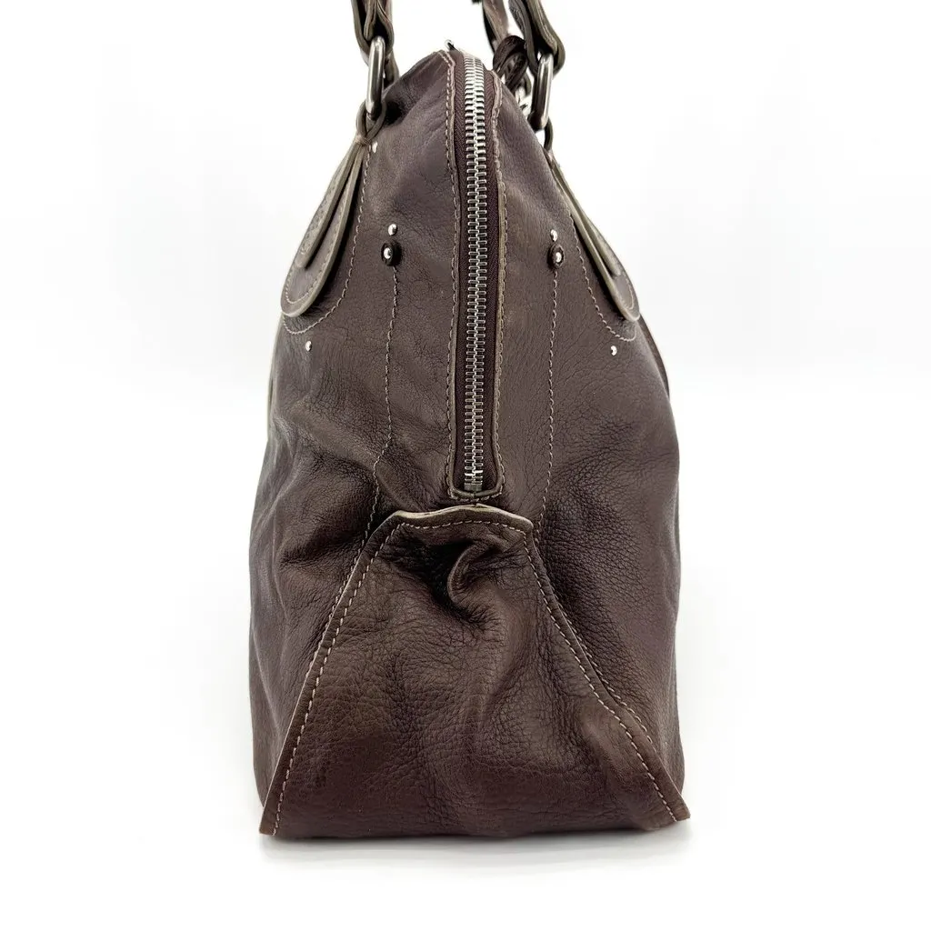 Chloé Chloe Paddington Medium Tote Bag Dark Brown Brown Leather Fair - Model View