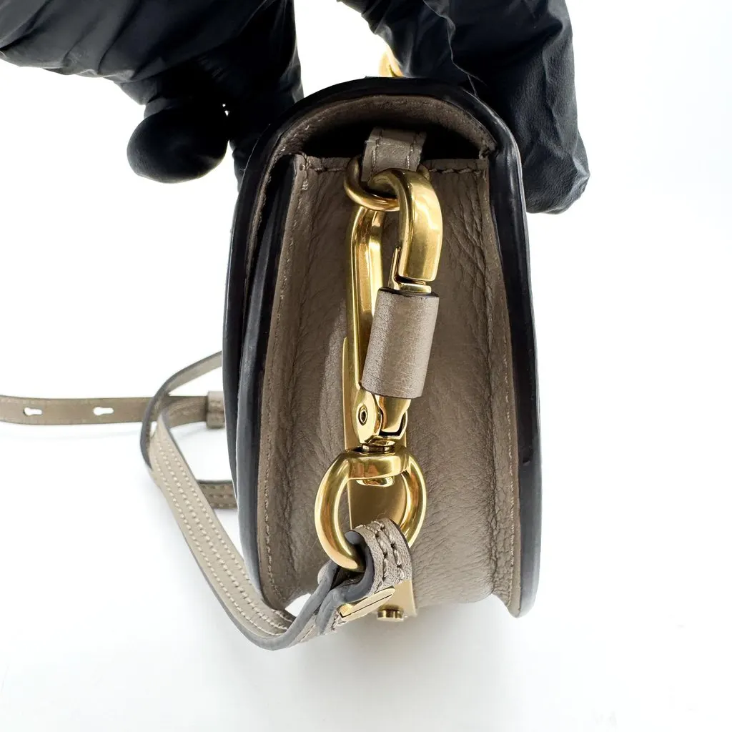 Chloé Chloe Nile Small Bracelet Bag Motty Grey Gold Leather Very good - Model View