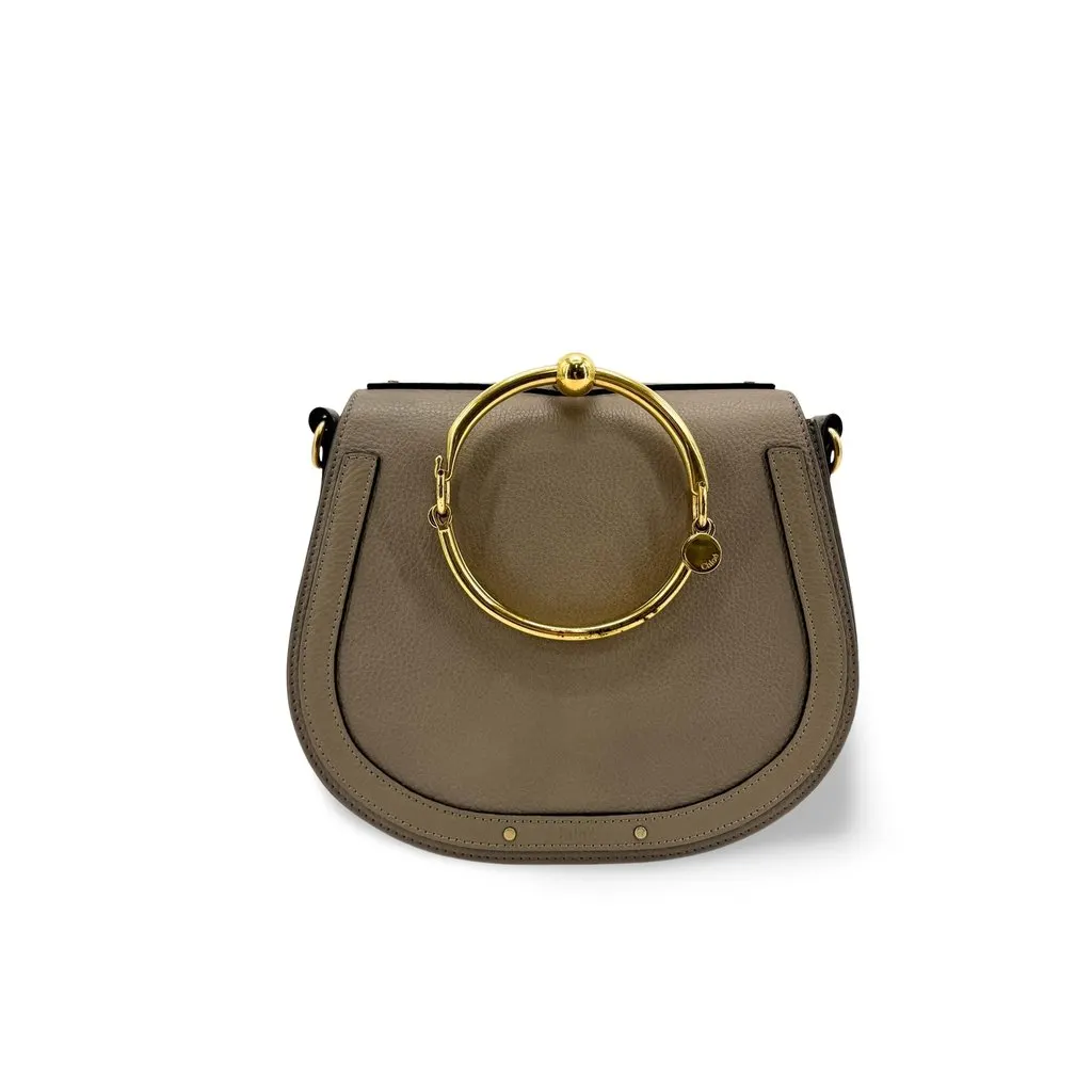 Chloé Chloe Small Nile Bracelet Bag Motive Grey