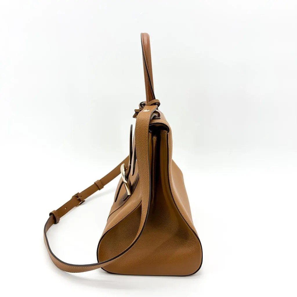 Delvaux Briand MM Rodeo Cap Vegetal Gold Brown Leather Very good - Inside View