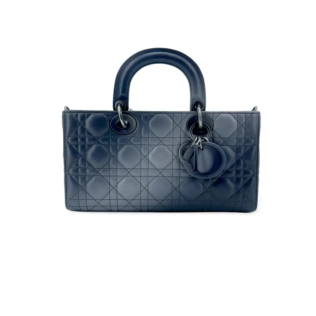 Dior Lady DeJoy Bag Medium Gradient Navy MultiColor Leather Very good - Front View
