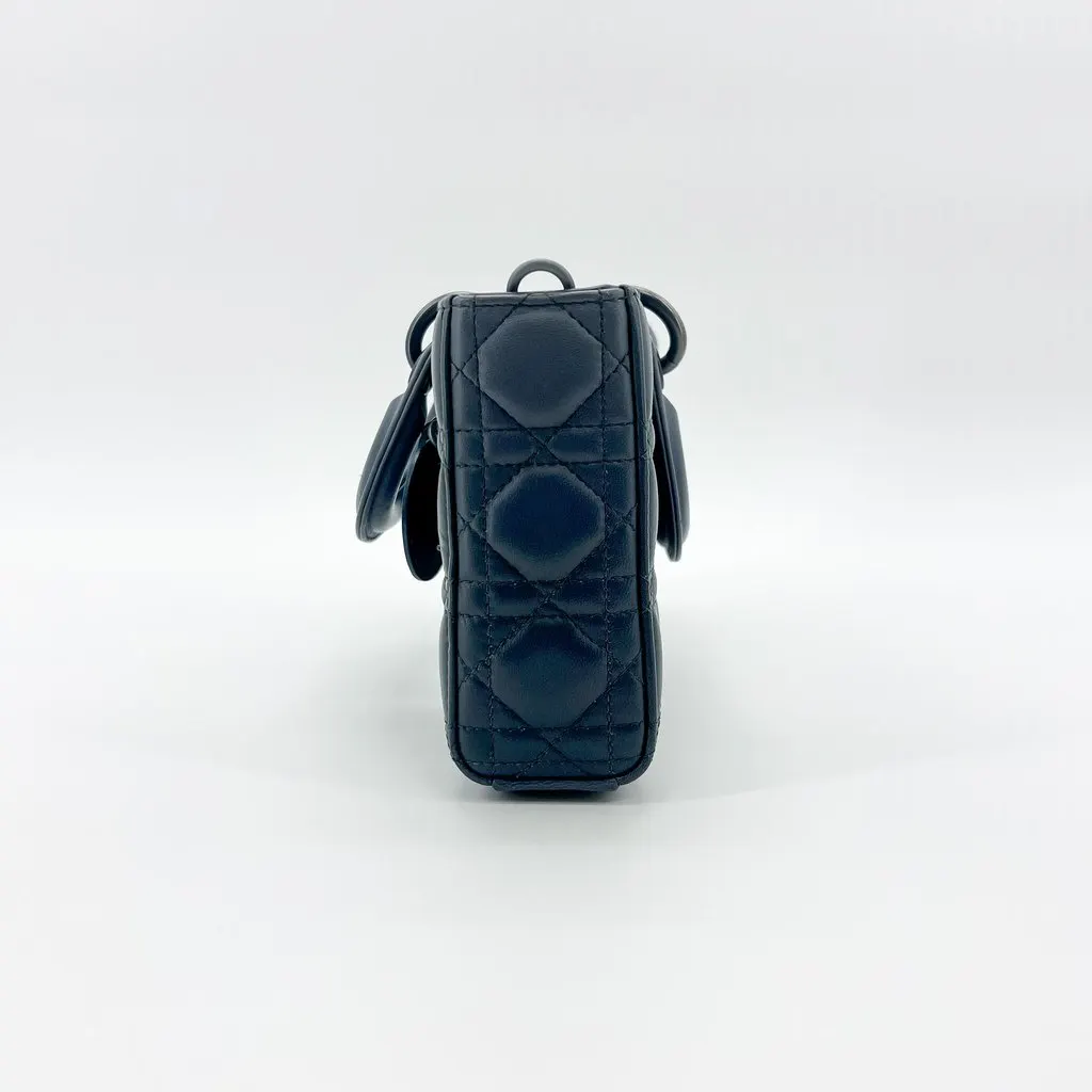 Dior Lady DeJoy Bag Medium Gradient Navy MultiColor Leather Very good - Box View