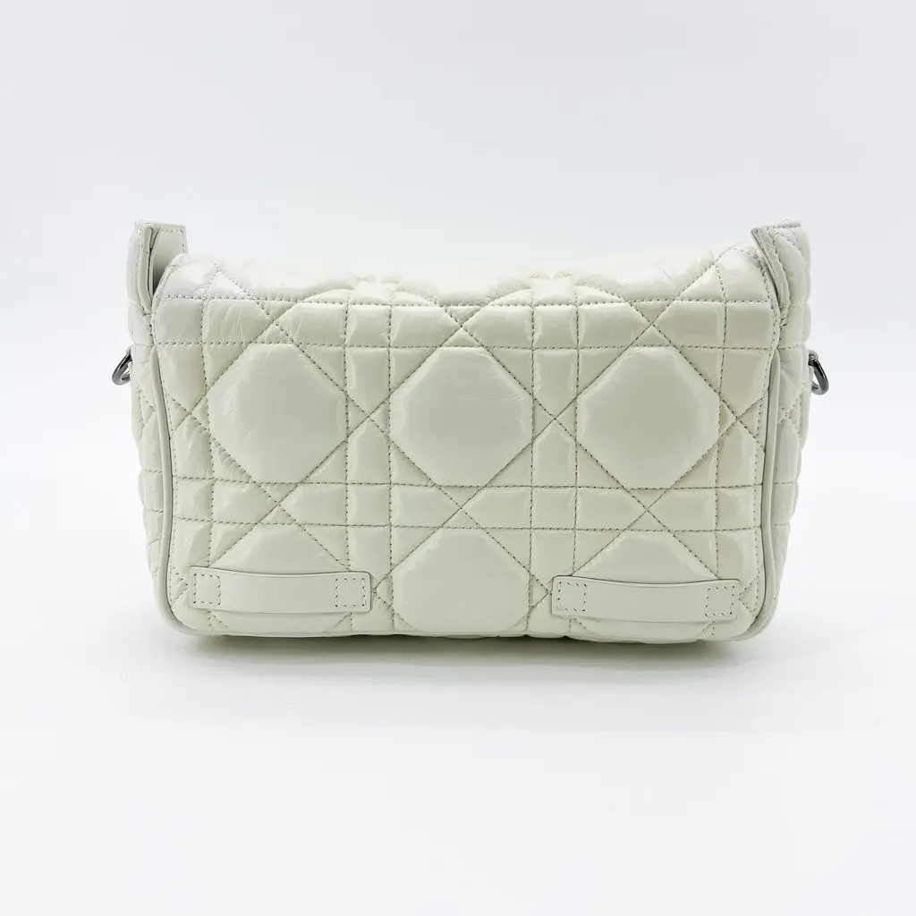Dior Small Dior Camp Bag White Macro Cannage MultiColor Leather Good - Inside View