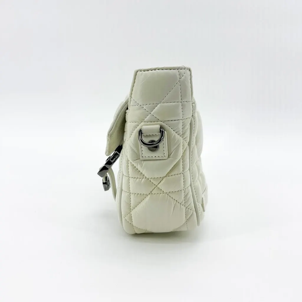 Dior Small Dior Camp Bag White Macro Cannage MultiColor Leather Good - Box View