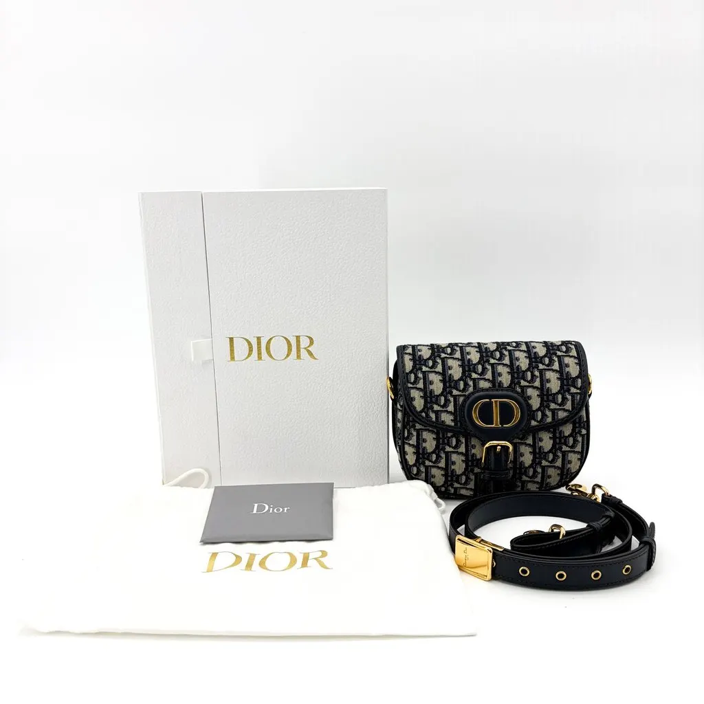 Dior Micro Barbie Bag Blue Oblique MultiColor Jacquard Very good - Back View