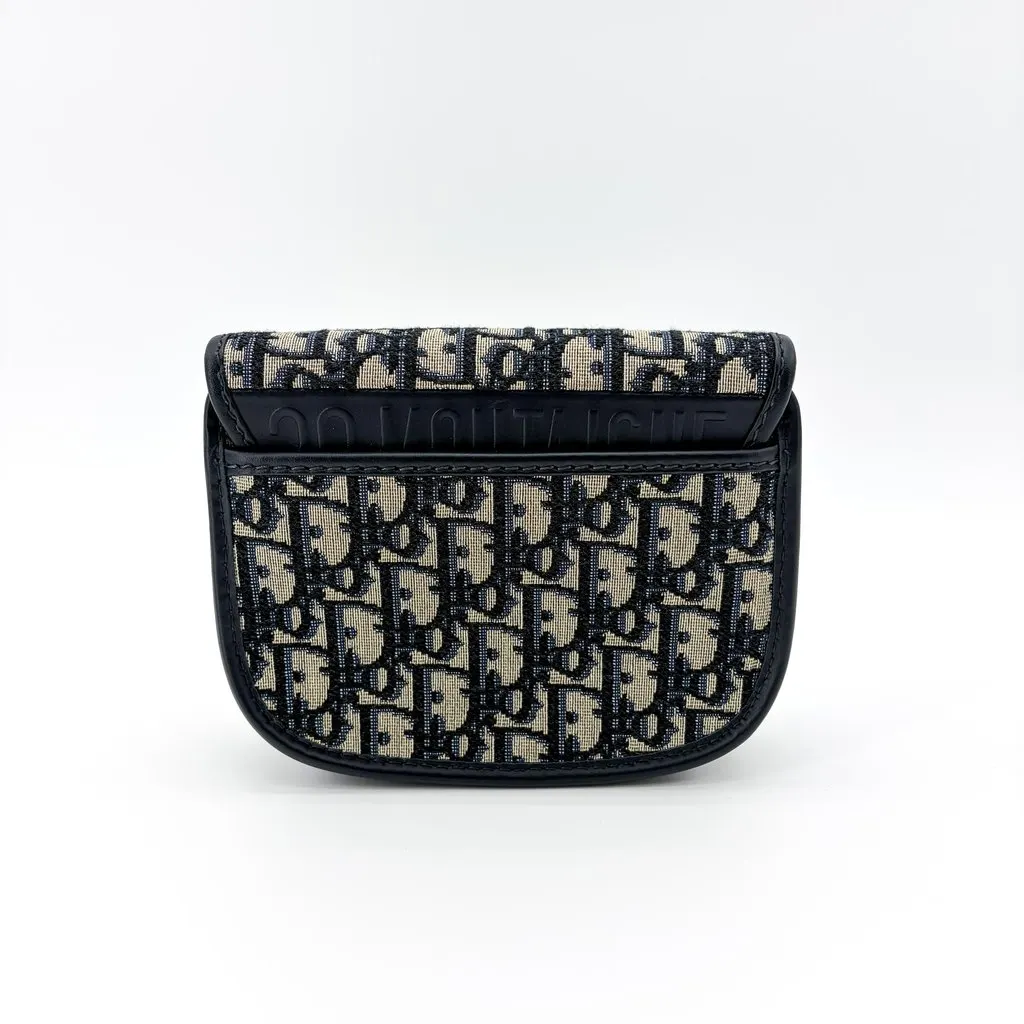 Dior Micro Barbie Bag Blue Oblique MultiColor Jacquard Very good - Inside View
