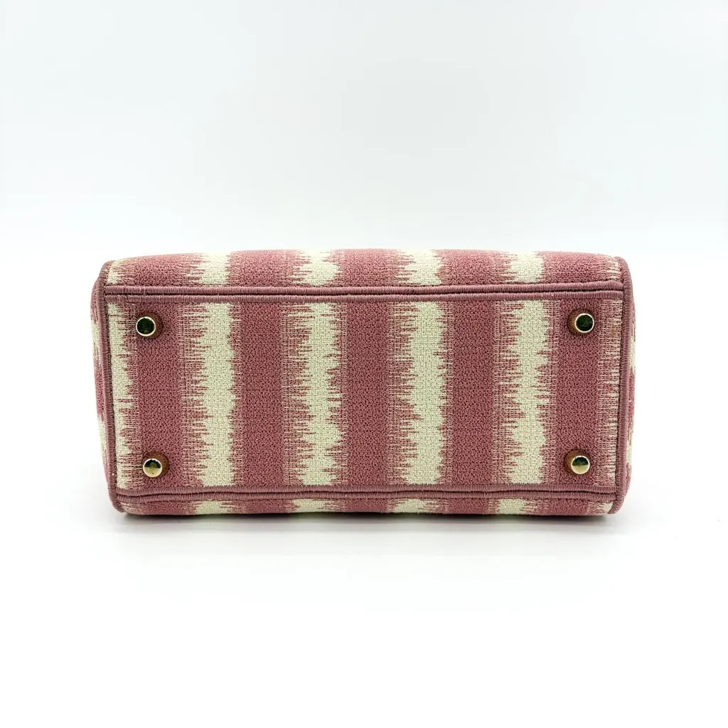 Dior Medium Lady Delight Pink Icart Canvas MultiColor Canvas Very good - Box View