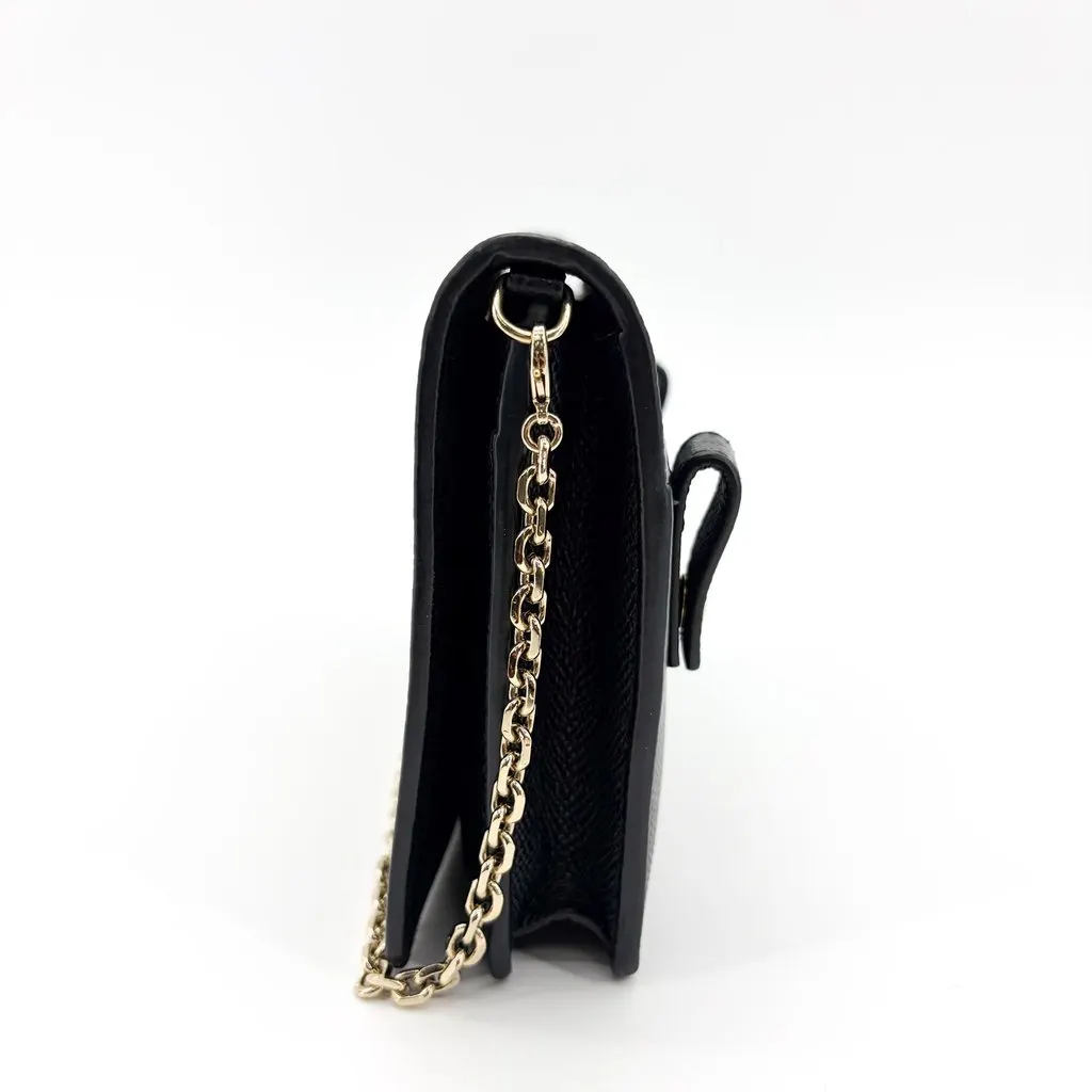 Dior 30 Montaigne 2-in-1 Pouch Black Grain Calfskin Black Leather Very good - Inside View