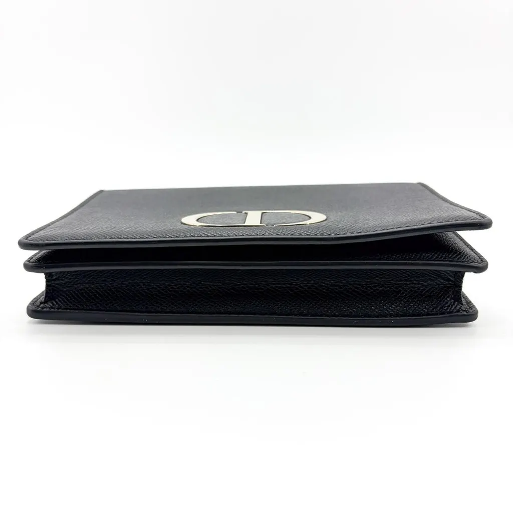 Dior 30 Montaigne 2-in-1 Pouch Black Grain Calfskin Black Leather Very good - Box View
