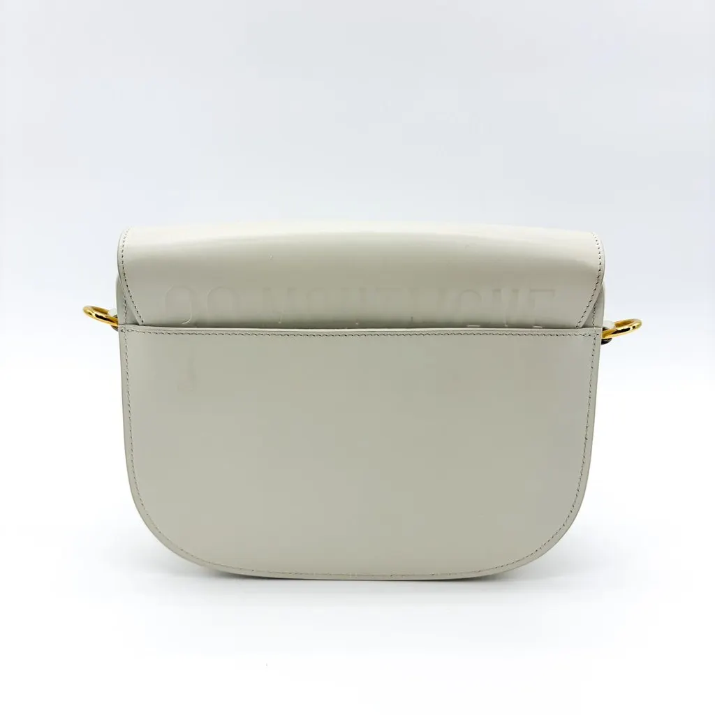 Dior Medium Bobby Bag Latte Box Calfskin Gold Hardware White Leather Very good - Inside View