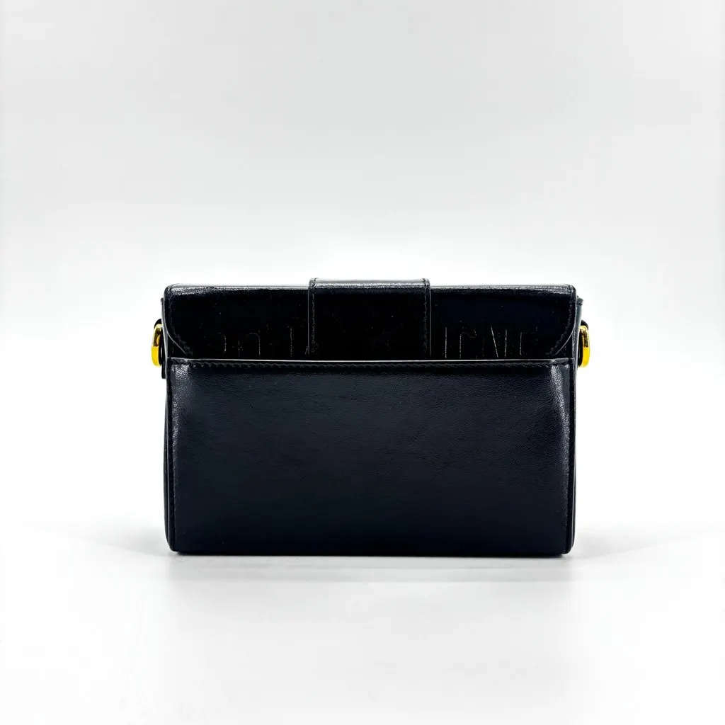 Dior 30 Montaigne Box Bag Black Gold Hardware Black Leather Very good - Inside View