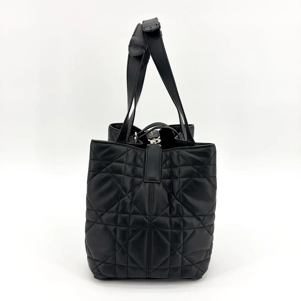 Dior Medium Toujours Bag Black Black Leather Very good - Box View