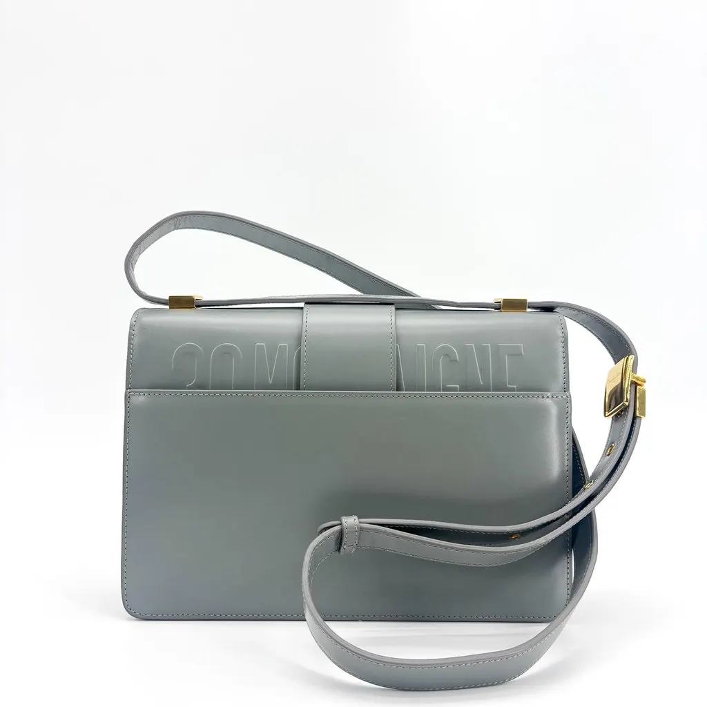 Dior 30 Montaigne Bag Gray Box Calfskin MultiColor Leather Very good - Inside View