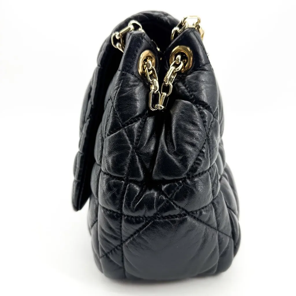 Dior Caro Medium Bag Black Cannage Calfskin Black Leather Very good - Box View
