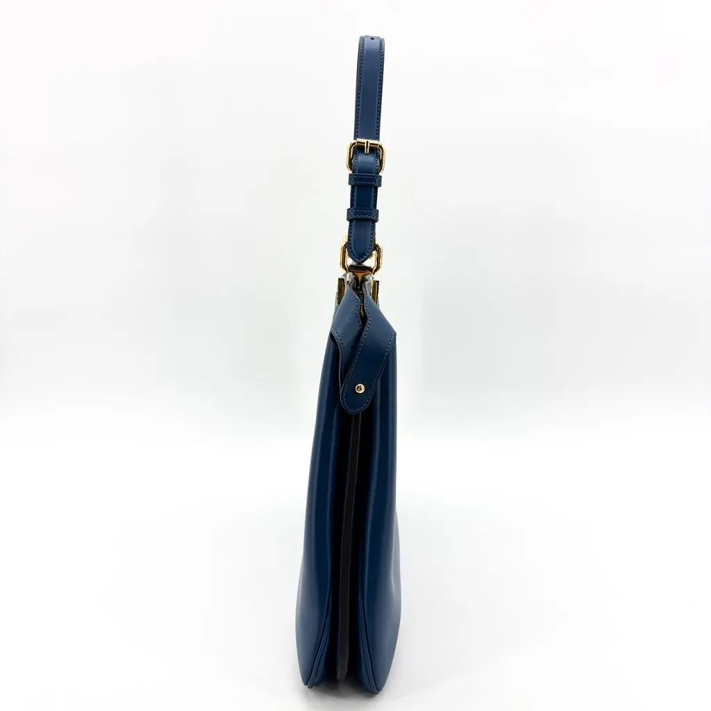 Fendi Peekaboo Essentials Large Blue Calfskin Gold Hardware Blue Leather Good - Box View