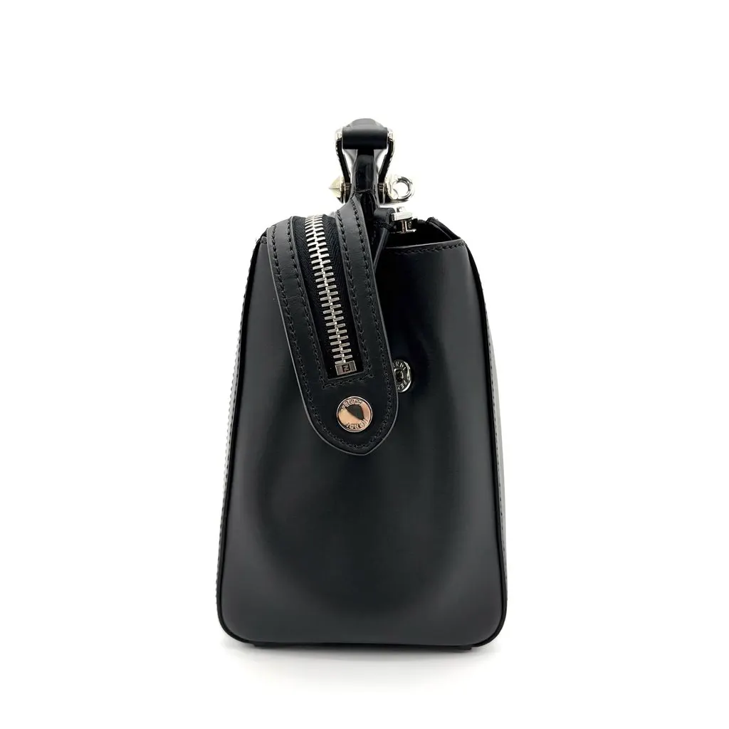 Fendi By the Way Medium Black Silver Black Leather Very good - Model View