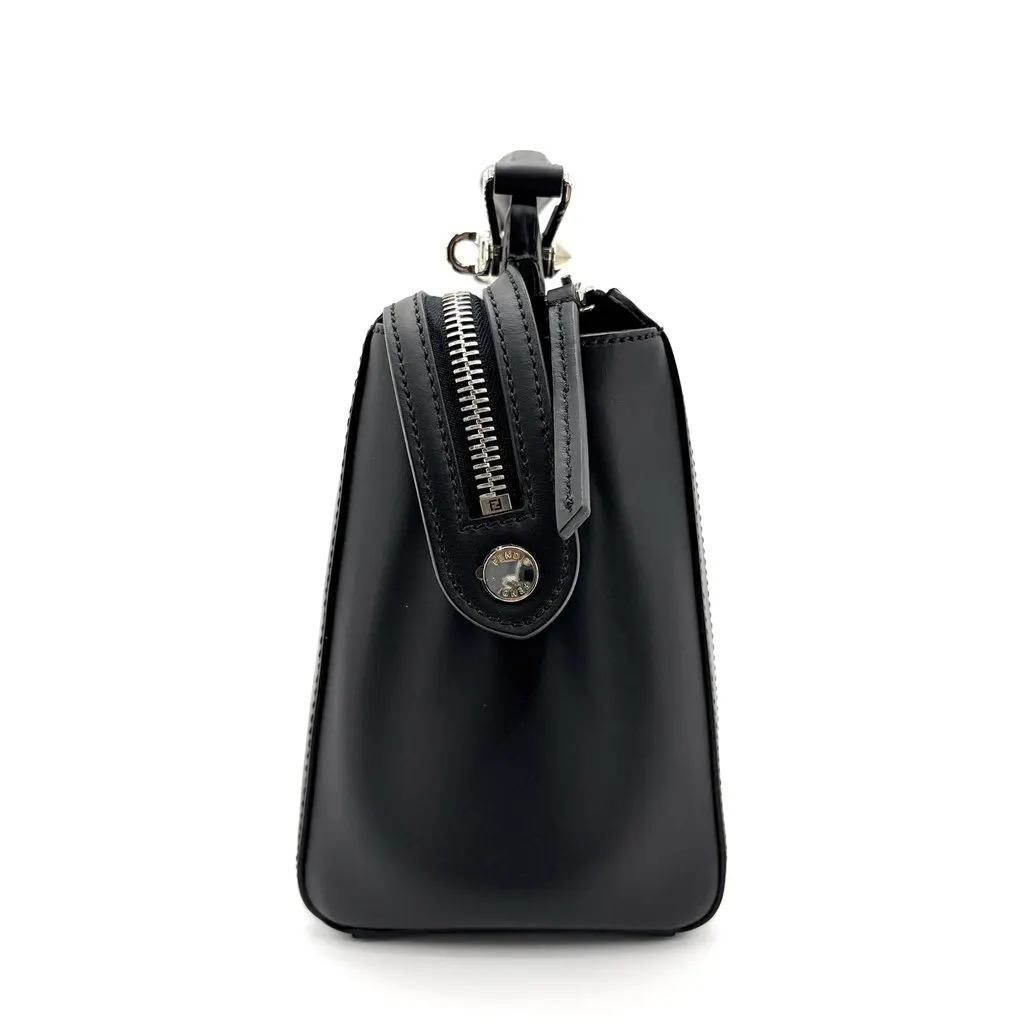 Fendi By the Way Medium Black Silver Black Leather Very good - Box View