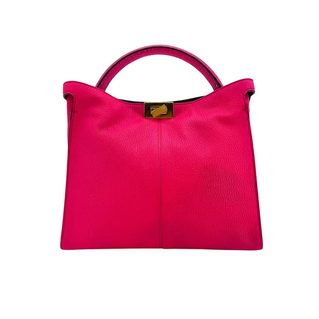 Fendi Selleria Peekaboo Essentially Bag Pink Gold
