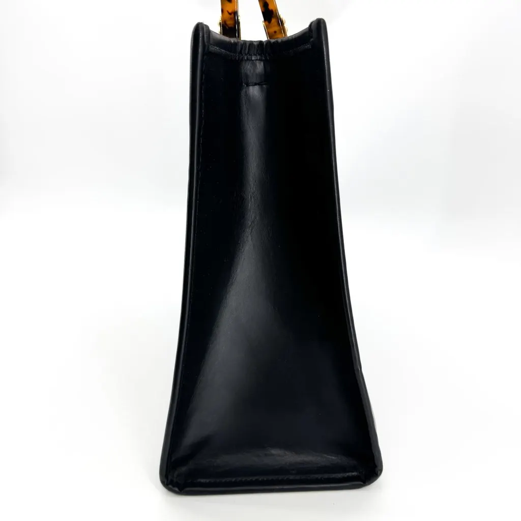 Fendi Sunshine Shopper Medium Black Black Leather Good - Inside View