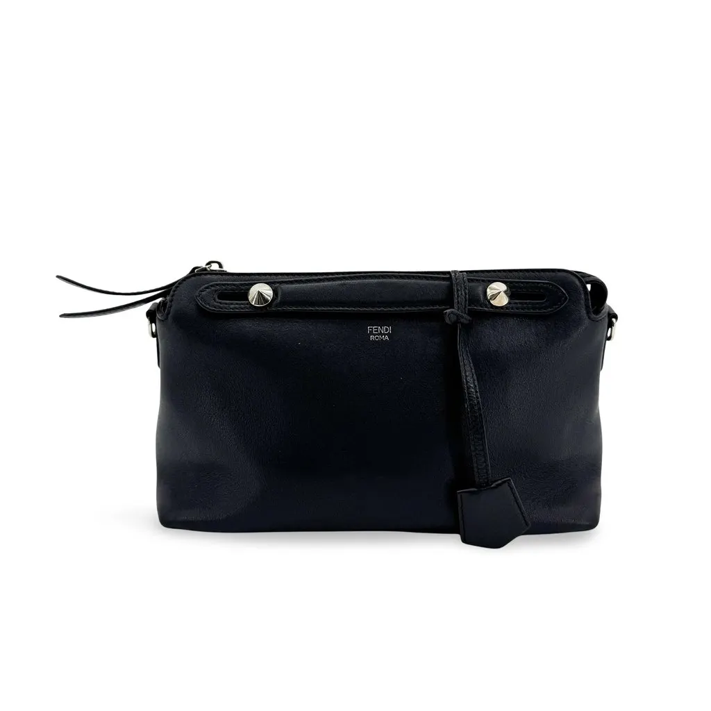 Fendi By The Way Medium Black Black Leather Good - Front View